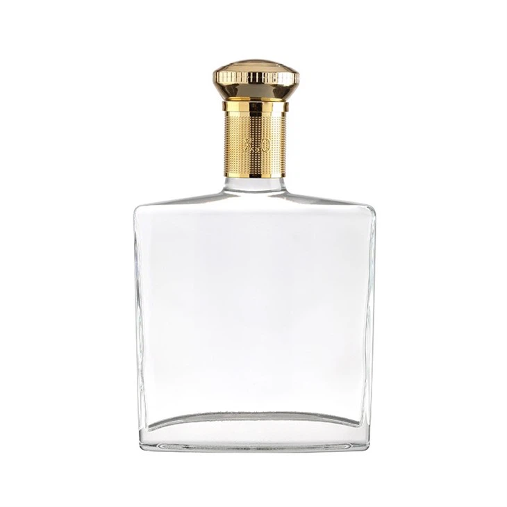 Kwadrat tekiz çüýşe Brandy aýna çüýşe 700ml